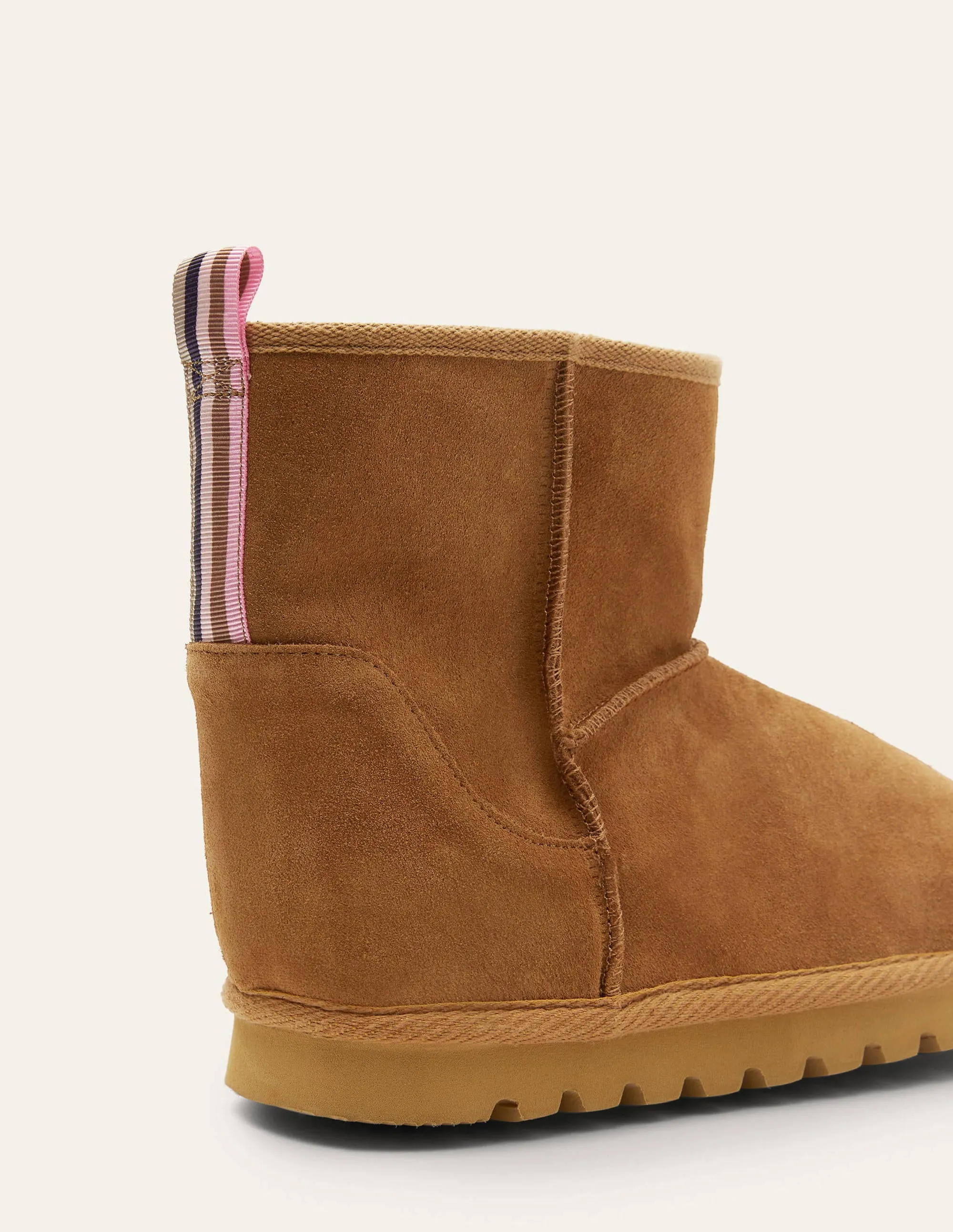 Borg Lined Boots-Tan