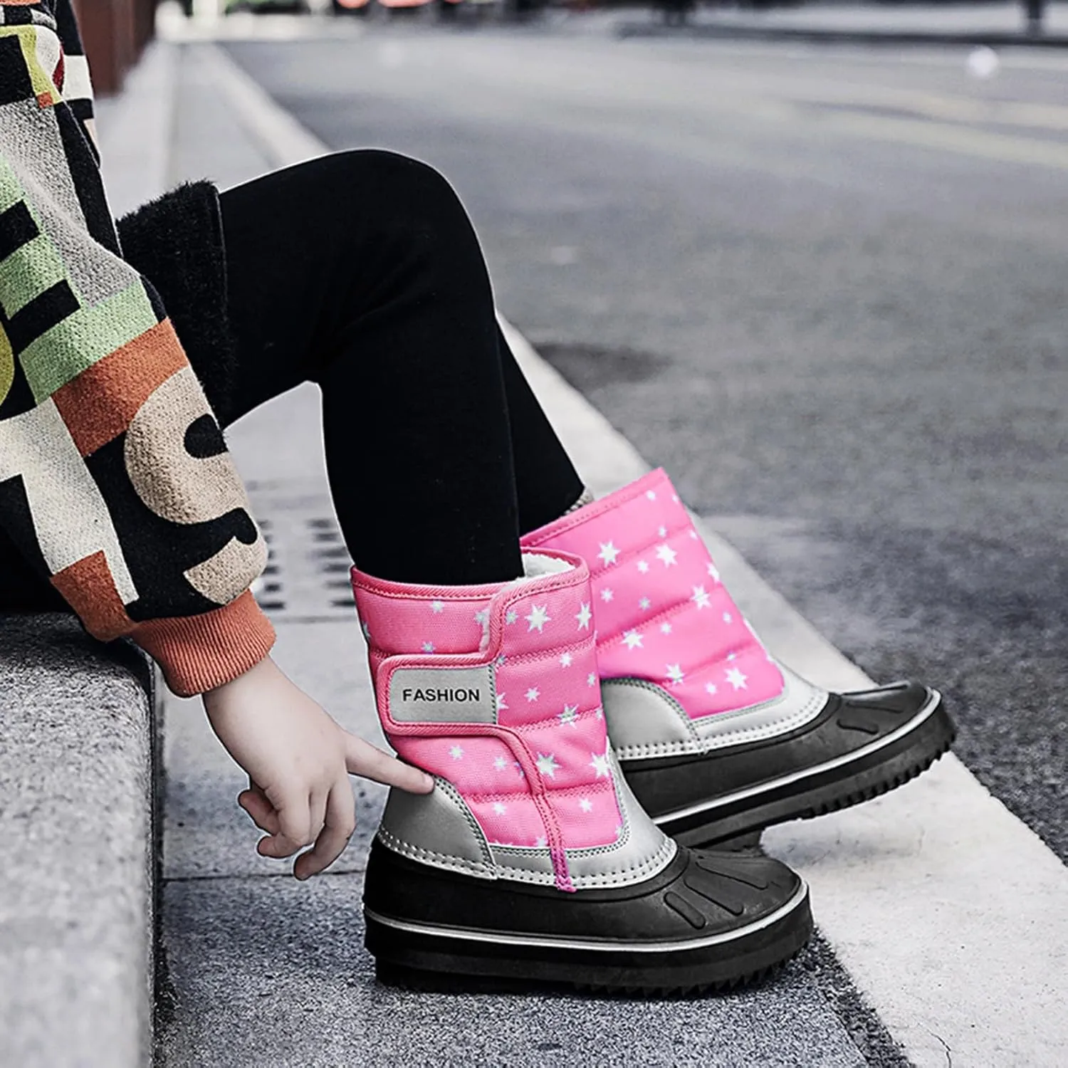 Children Boots Snow Boots Girls Boys Outdoor Boots Non Slip Warm Boots Cotton Snow Boots Toddler Girl Shoes Size 4