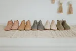 Consciously Baby Waxed Leather Chelsea Boot | Color 'Antelope Pink'