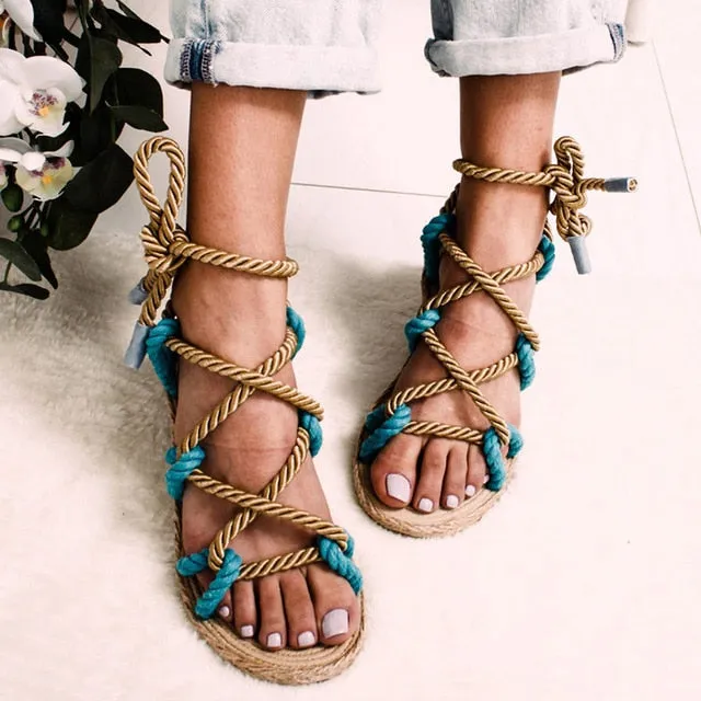 Fashion Summer Shoes Woman Flat Sandals