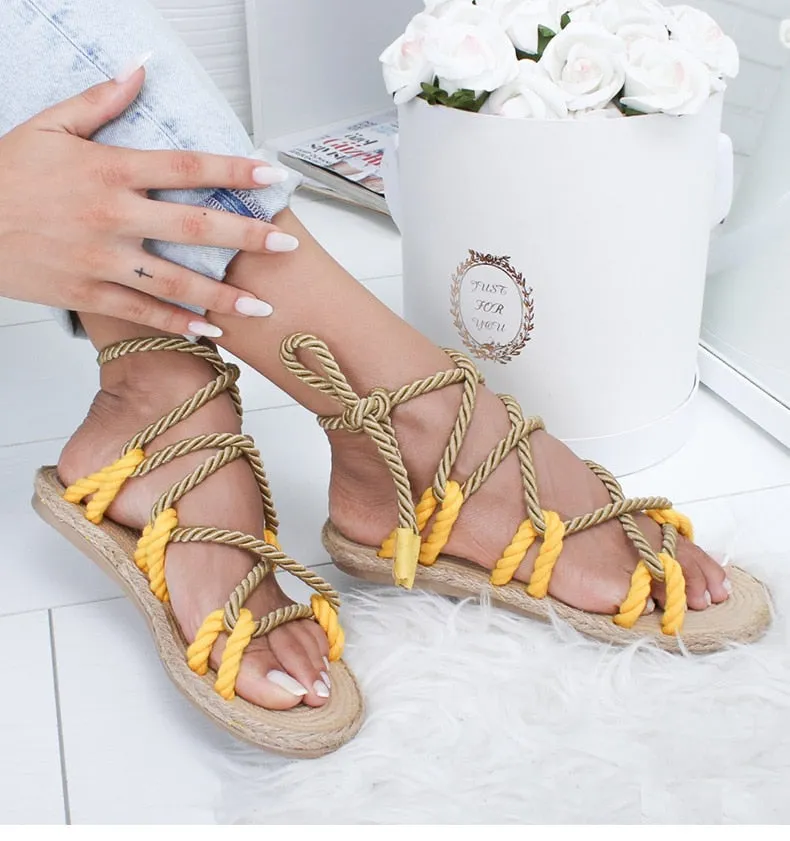 Fashion Summer Shoes Woman Flat Sandals