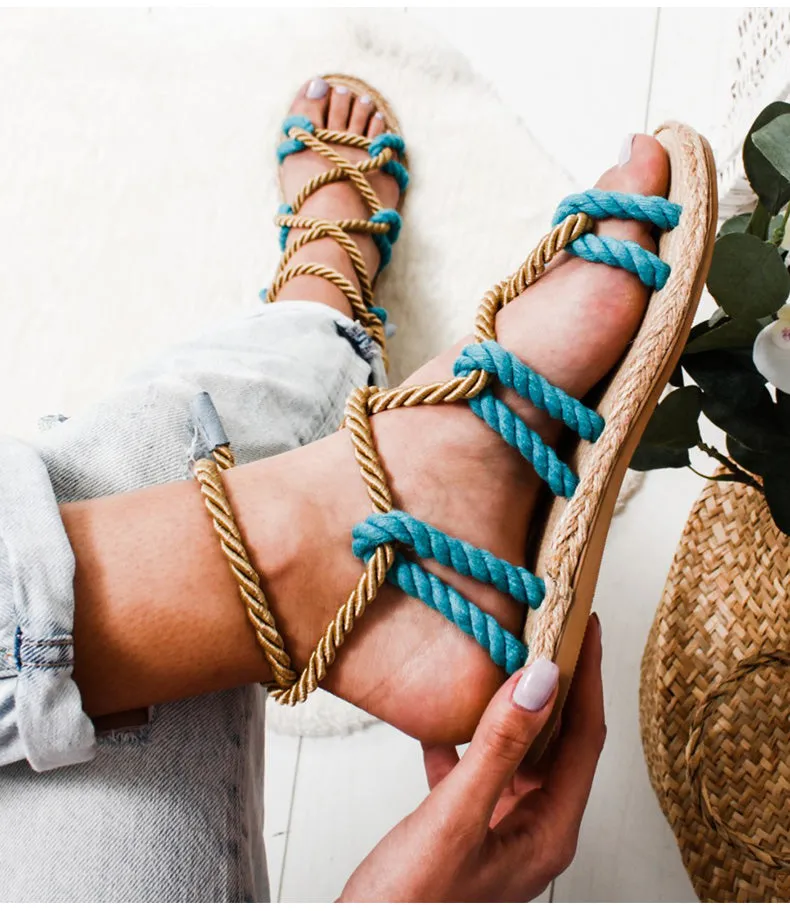 Fashion Summer Shoes Woman Flat Sandals