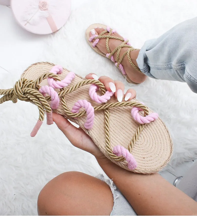 Fashion Summer Shoes Woman Flat Sandals
