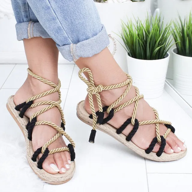 Fashion Summer Shoes Woman Flat Sandals