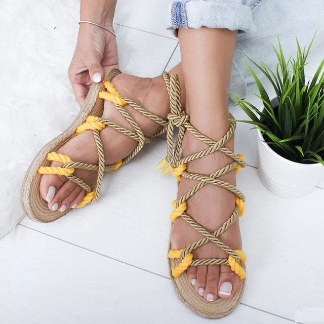 Fashion Summer Shoes Woman Flat Sandals