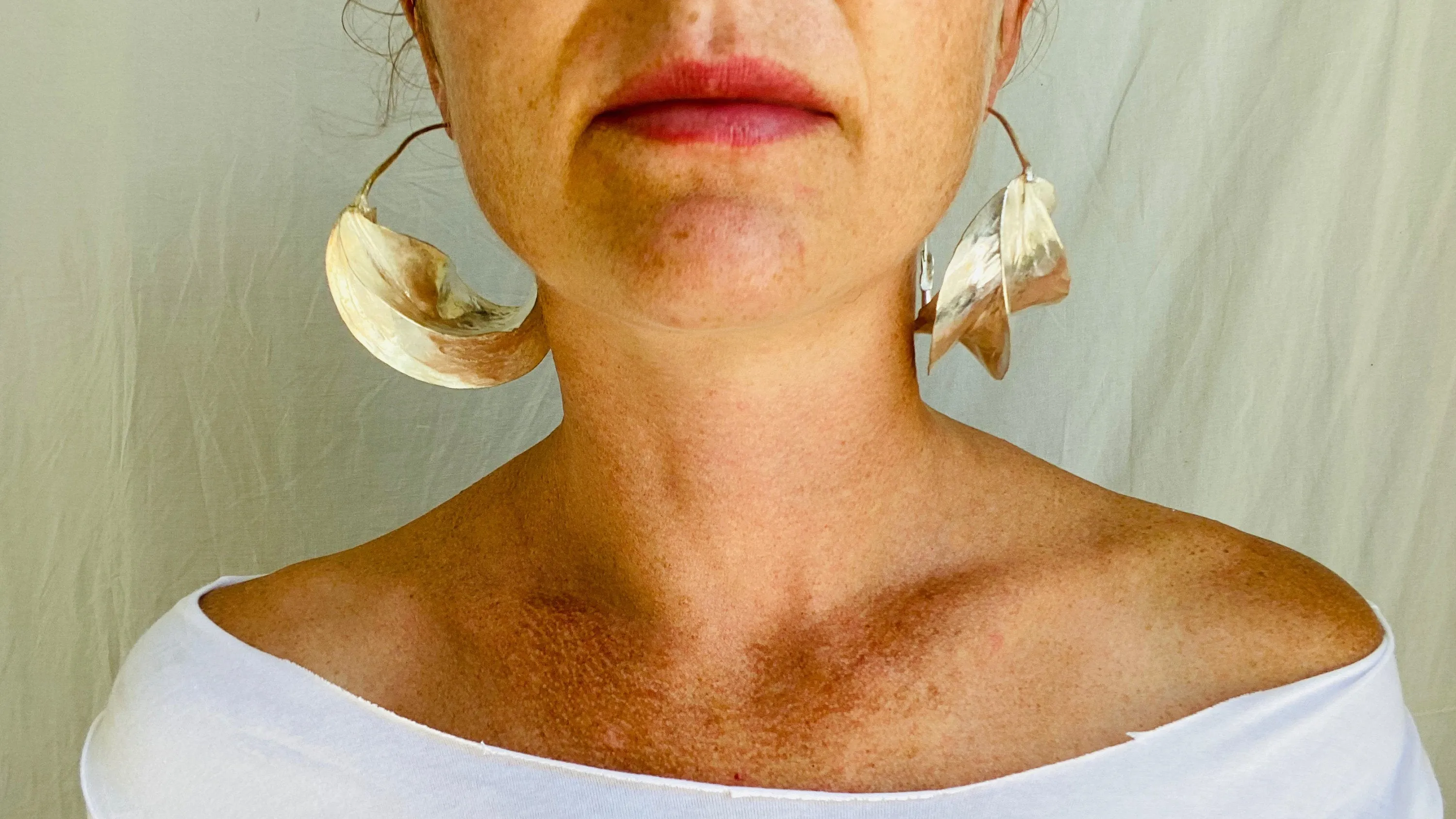 Fulani Silver Earrings. African. Huge Hoops