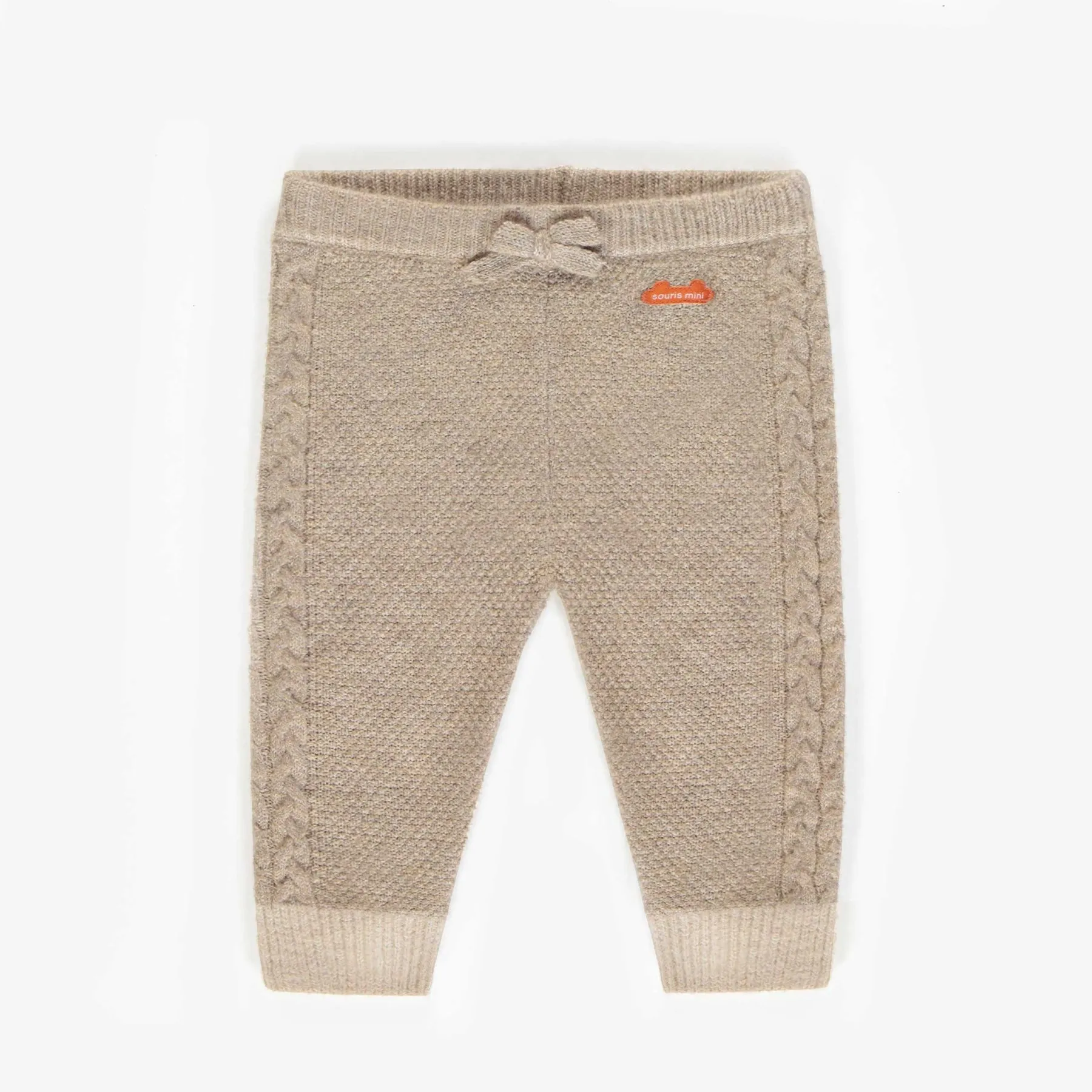 KNITTED PANTS IN RECYCLED POLYESTER, NEWBORN