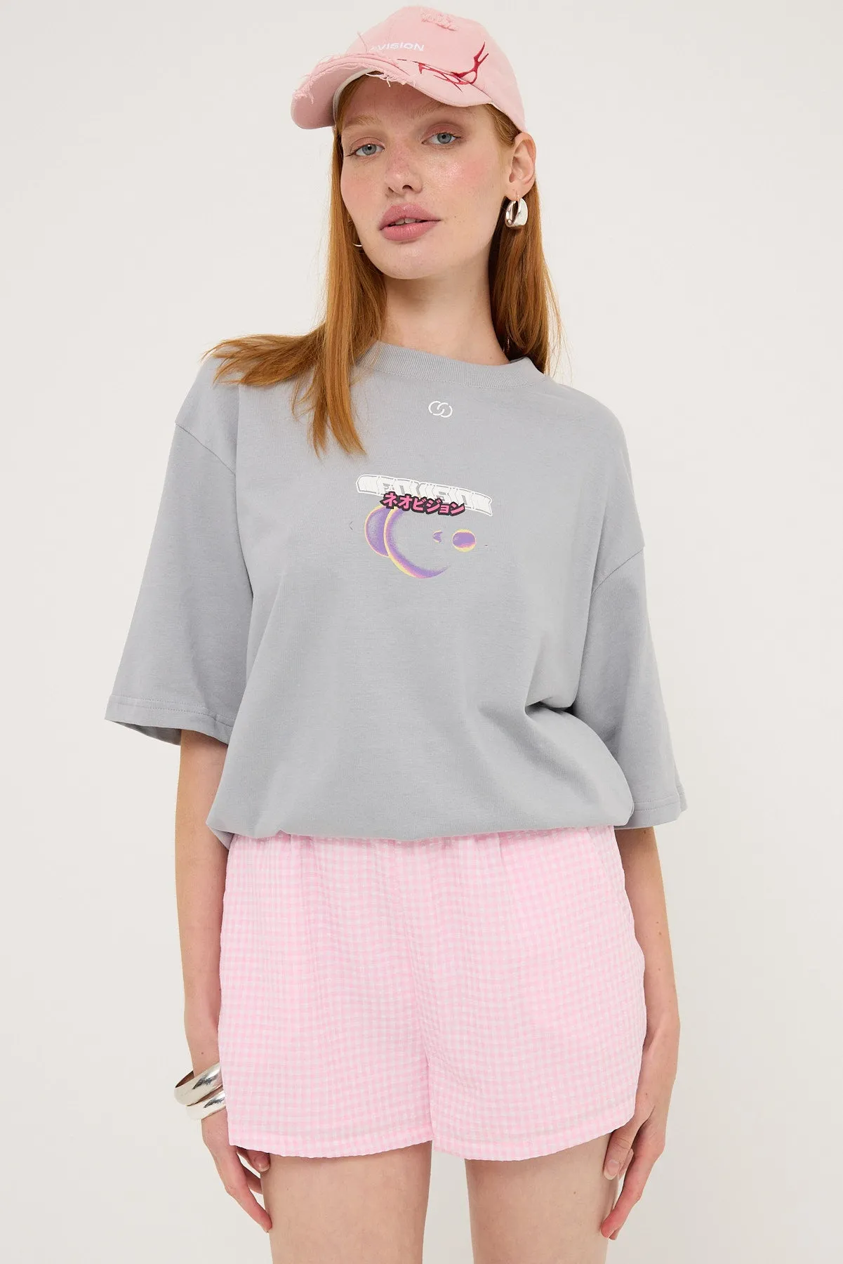 Neovision High Impact Oversize Super Heavy Tee Ice Grey