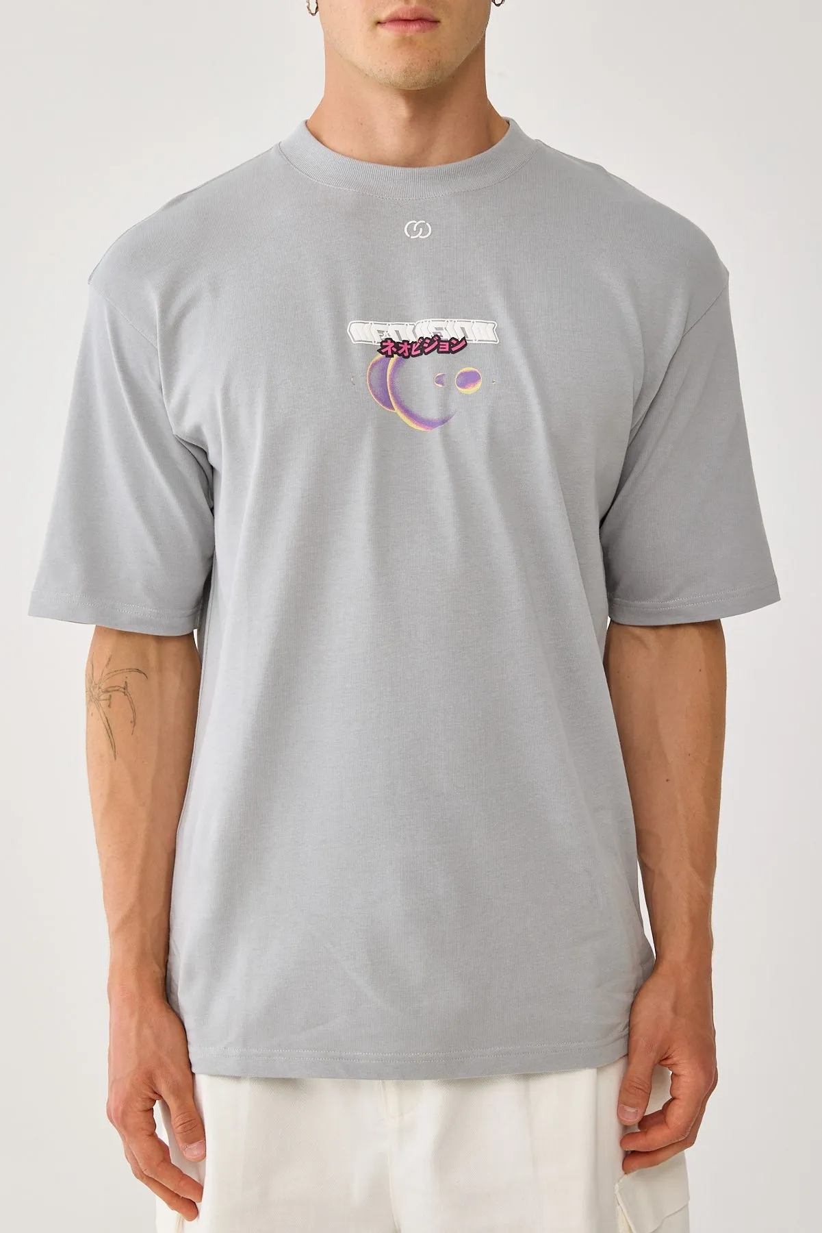 Neovision High Impact Oversize Super Heavy Tee Ice Grey