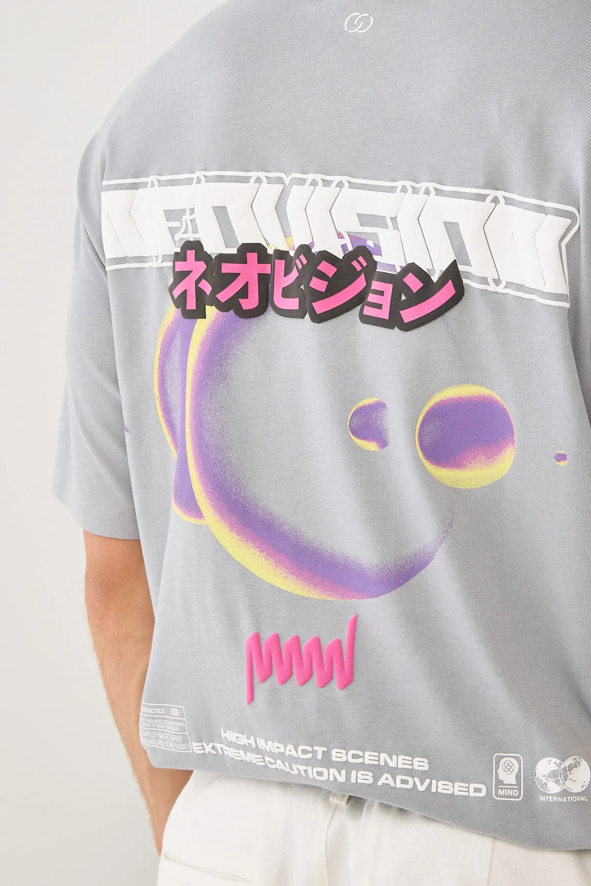 Neovision High Impact Oversize Super Heavy Tee Ice Grey