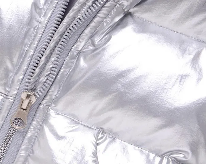 Riley Shiny Winter Romper Down Coat