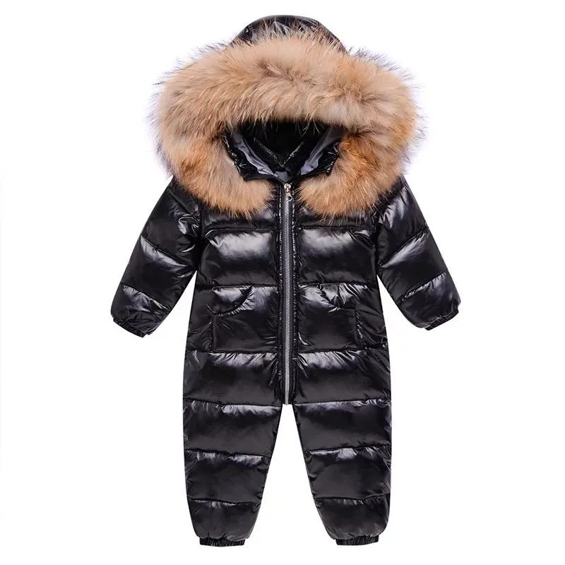 Riley Shiny Winter Romper Down Coat