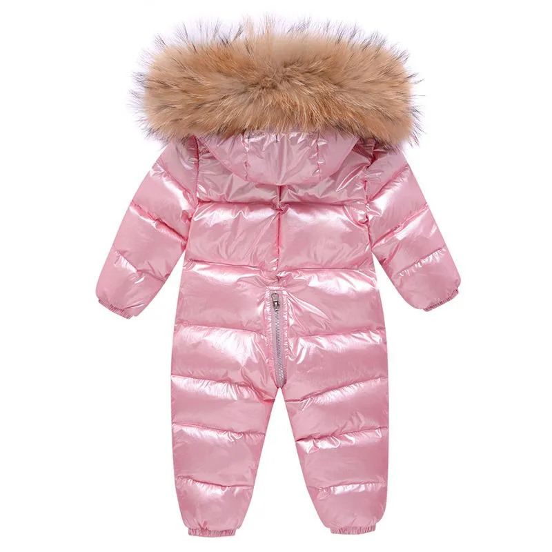 Riley Shiny Winter Romper Down Coat