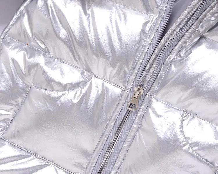 Riley Shiny Winter Romper Down Coat