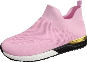 Sneakers for Women Non Slip Comfortable Work Shoes Solid Color Breathable Canvas Shoe Wide Toe Box Sneakers Outdoor Casual Tennis Shoe Comfort Wear Orthowear Shoes Lightweight Footwear for Walking
